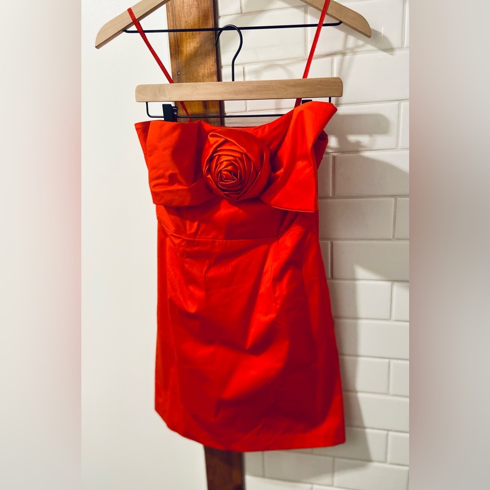 Hutch Rosette Strapless Mini Dress | Anthropologie